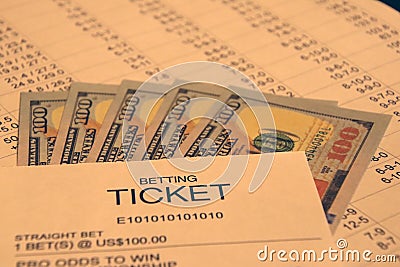 Sports Betting and gambling Stock Photo