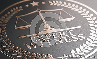 Legal Expertise. Expert Witness Service Cartoon Illustration