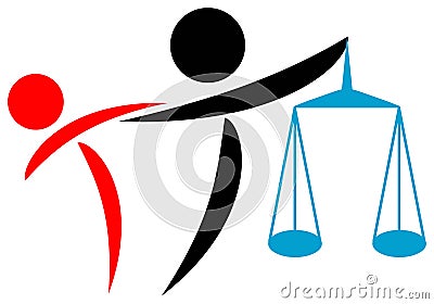 Legal help Vector Illustration