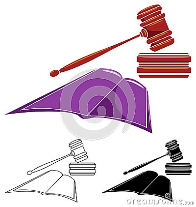 Legal images Vector Illustration