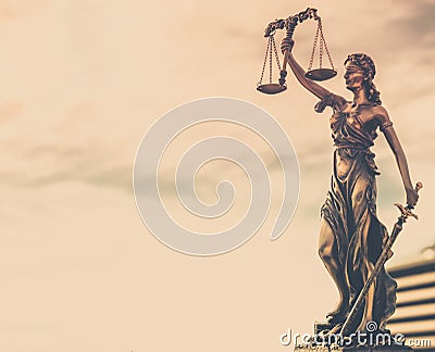 Legal law concept image, scales of justice Stock Photo
