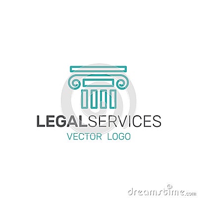 Legal Law Services, Investigation, Justice Authority Vector Illustration