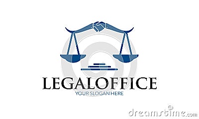 Legal Office Logo Vector Illustration
