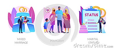 Legal status abstract concept vector illustrations. Vector Illustration