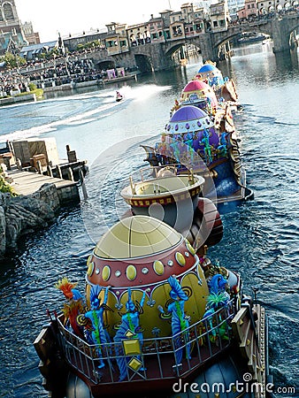 The Legend of Mythica Show at Tokyo Disney Sea Mediterranean Harbour Editorial Stock Photo