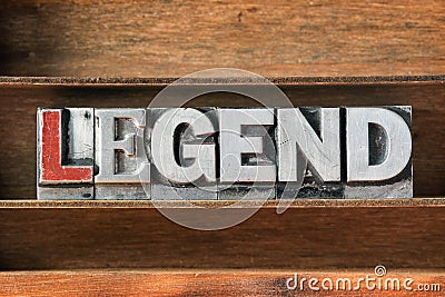 Legend word tray Stock Photo