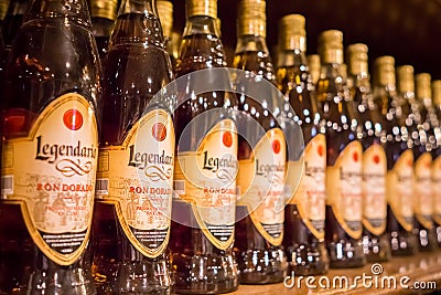 Legendario Ron Dorado rum Editorial Stock Photo