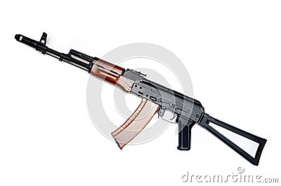Legendary Kalashnikov, AK-74. Modern rifle of Russ Stock Photo