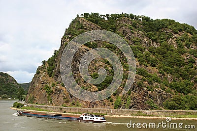 The legendary Loreley rock Stock Photo