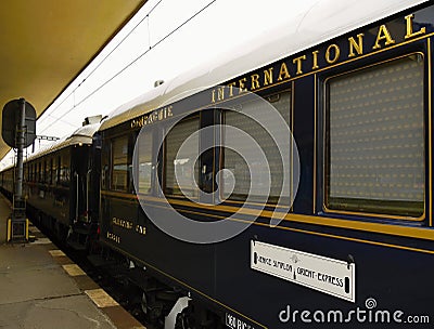 Legendary Orient Express Train, Inter City Editorial Stock Photo