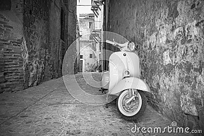 The legendary Vespa scooter from Piaggio Editorial Stock Photo