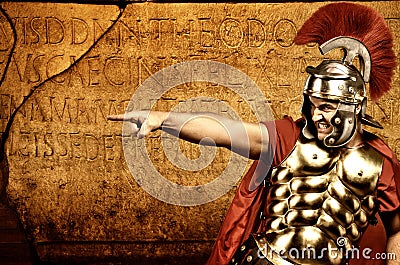 Legionary soldier Stock Photo