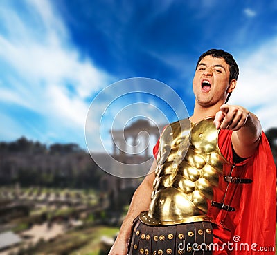 Legionary soldier Stock Photo