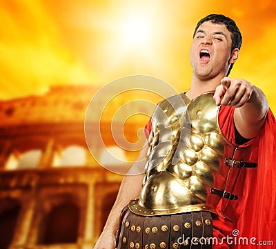 Legionary soldier Stock Photo