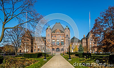 Legislative Assembly of Ontario situated in Queens Park - Toronto, Ontario, Canada Stock Photo