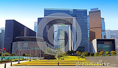 The legislative council complex, hong kong Editorial Stock Photo