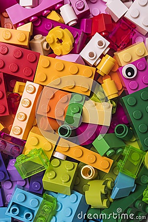 Lego blocks Editorial Stock Photo