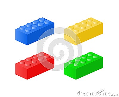 Lego bricks Vector Illustration