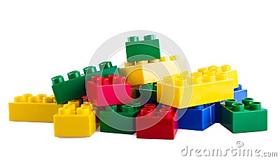 Lego Building Blocks Stock Photo