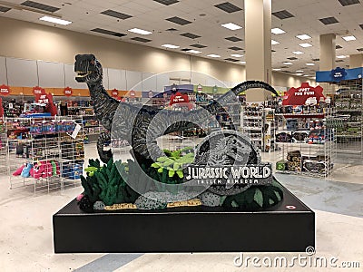 LEGO building blocks dinosaur Editorial Stock Photo