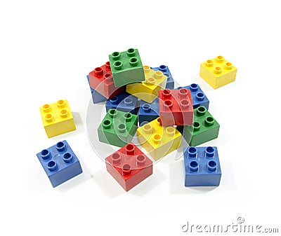 Lego colorful blocks Stock Photo