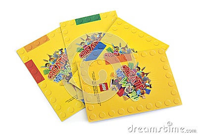 LEGO Create the World Trading Cards Editorial Stock Photo