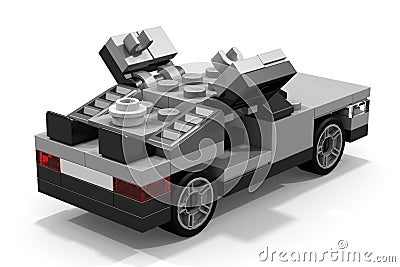 LEGO DeLorean Back to the Future Editorial Stock Photo