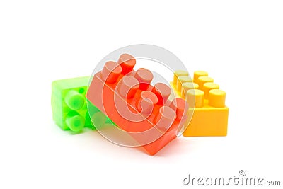Lego plastic building blocks Stock Photo