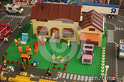 Lego Simpsons Editorial Stock Photo