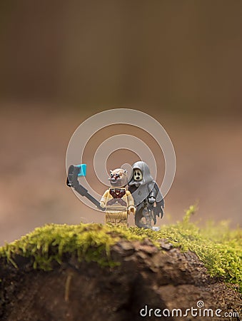 Lego Star Wars minifigures tusken rider ghost Editorial Stock Photo