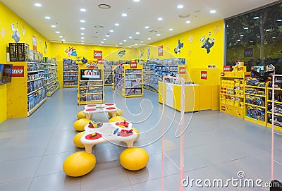 Lego store in Hyundai IPark shopping mall, Seoul Editorial Stock Photo