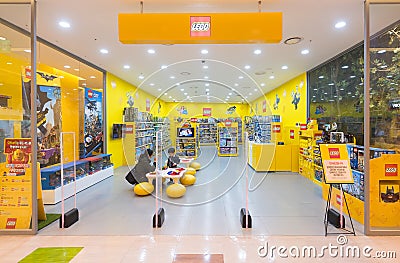 Lego store in Hyundai IPark shopping mall Editorial Stock Photo