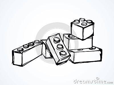 Lego. Vector drawing Vector Illustration