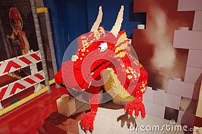 Legoland Osaka- Dinosaur Editorial Stock Photo