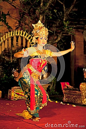 Legong Trance & Paradise Dance, Bali , Indonesia Editorial Stock Photo