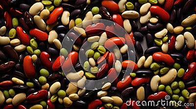 Leguminous beans background Stock Photo