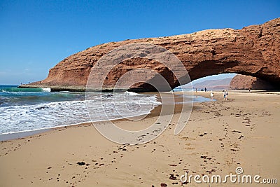 Legzira beach Morocco Editorial Stock Photo