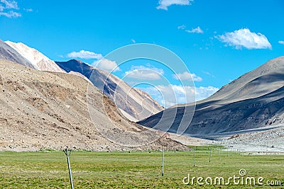 Leh Ladakh highway in Himalayas Aug 2017 Stock Photo