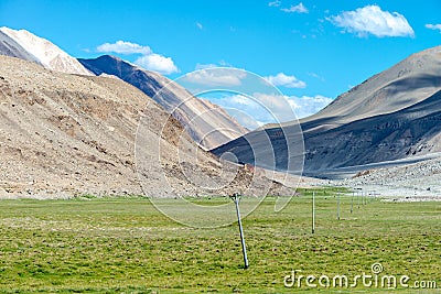 Leh Ladakh highway in Himalayas Aug 2017 Stock Photo