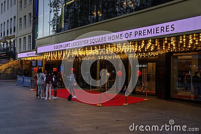 Leicester Square Odeon Editorial Stock Photo