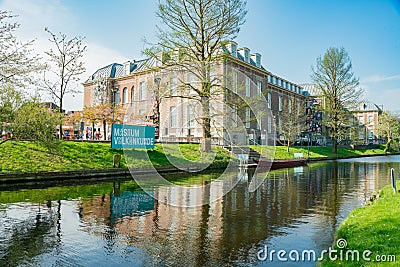 Exterior view of the famous Museum Volkenkunde Editorial Stock Photo