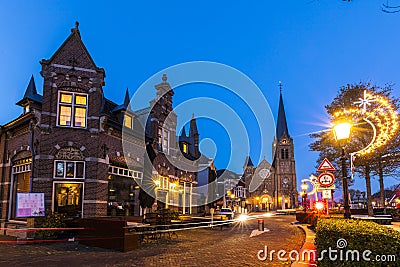 Leidschendam during sunset Stock Photo