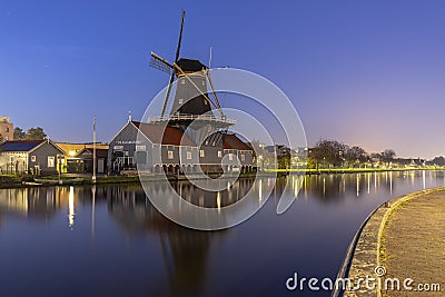 Leidschendam during sunset Stock Photo