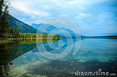 Leigh Lake Stock Photo