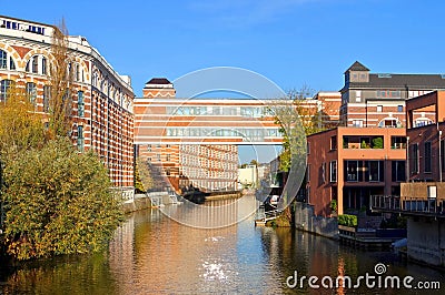 Leipzig brick factory building Stock Photo