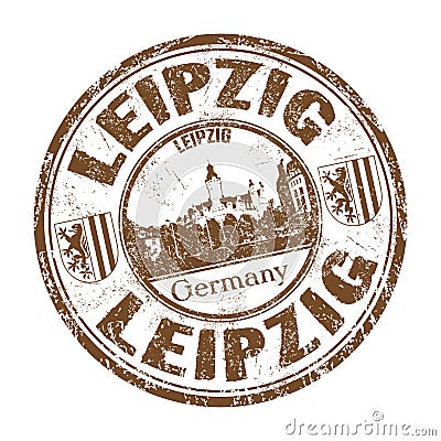 Leipzig grunge rubber stamp Vector Illustration