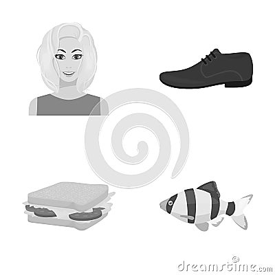Leisure, business, industry and other web icon in monochrome style.fish, sea, aquarium icons in set collection. Vector Illustration