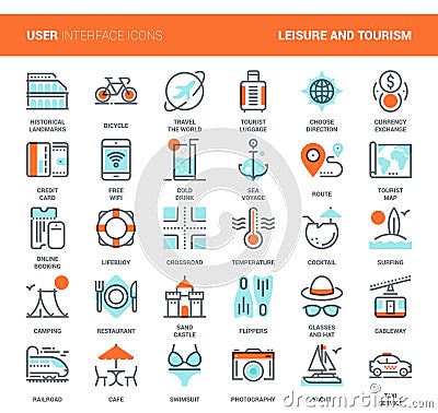 Leisure and Tourism Vector Illustration