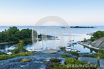 Leisureboats Norrpada Stockholm archipelago Editorial Stock Photo