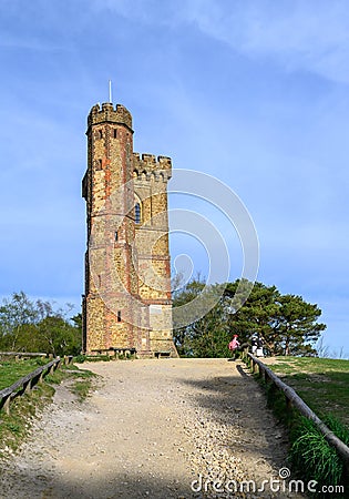 Leith Hill Tower at the summit of Leith Hill, Surrey, UK Editorial Stock Photo